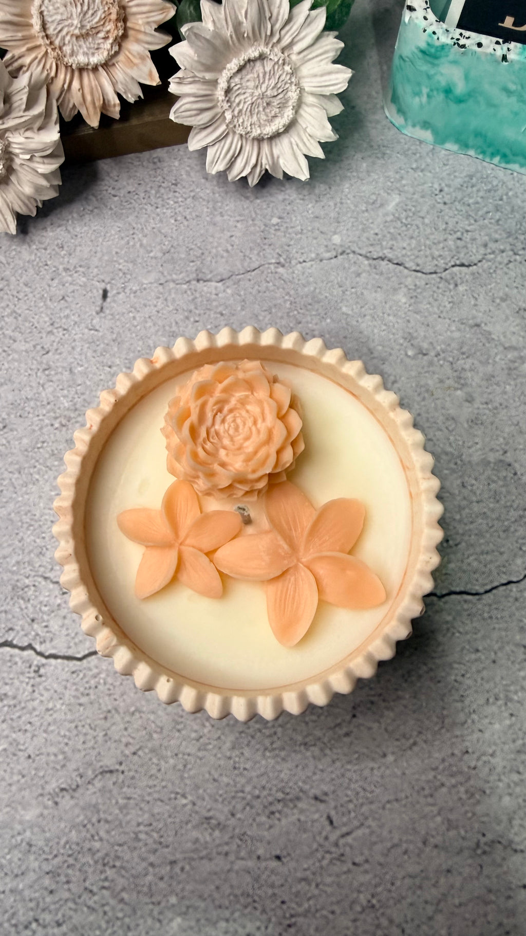 Mini Orange Bloom Candle: Fig Scent