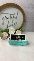 Sea Foam Green: Crystal Card Holder