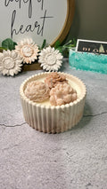 Mini Neutral Bloom Candle: Fig Scent
