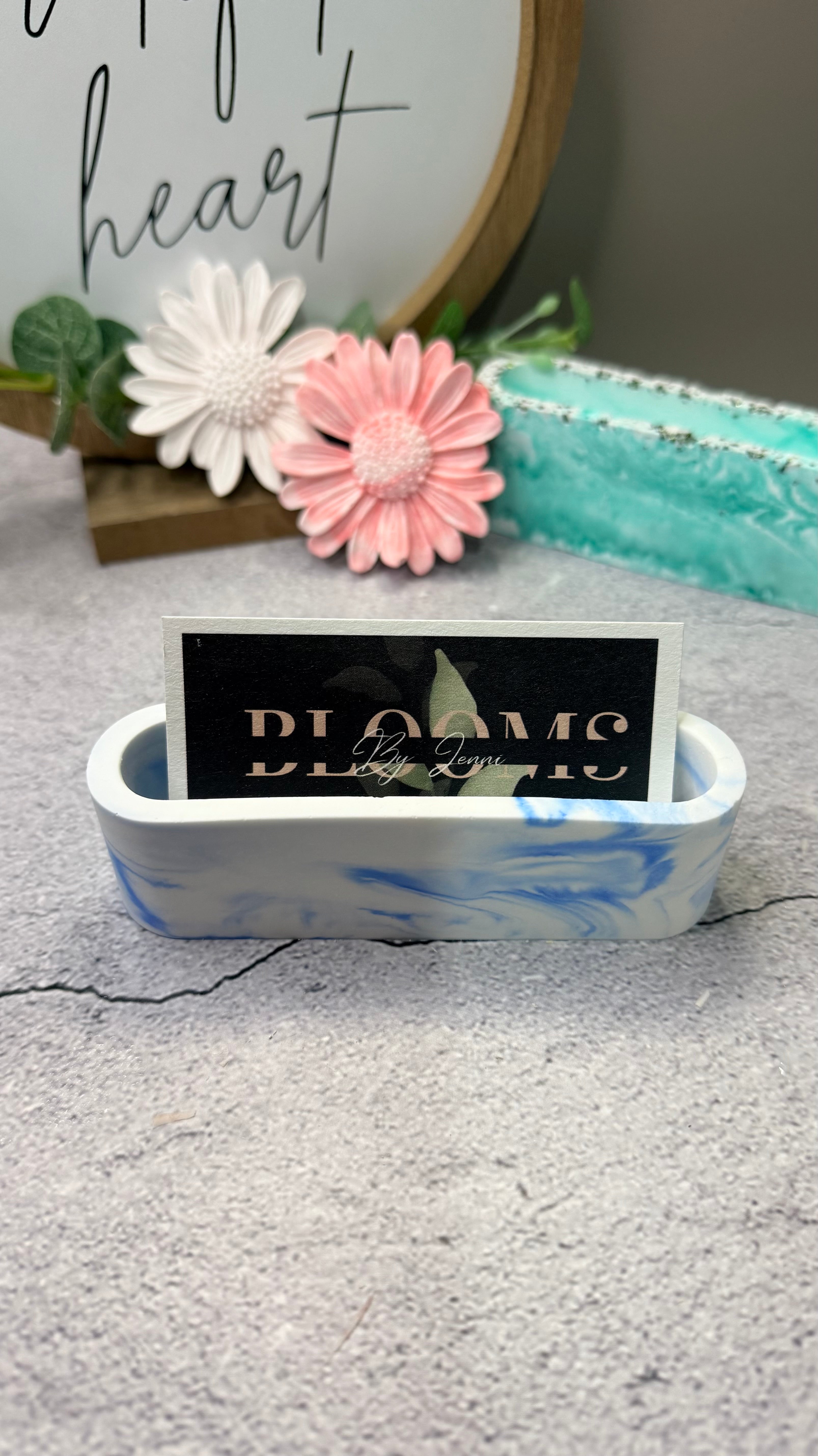 Blue Marble Card Holder
