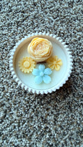 Sunshine/Baby Blue Mini Bloom Candle- Wick