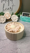 Mini Blush Pink Bloom Candle: Fig Scent