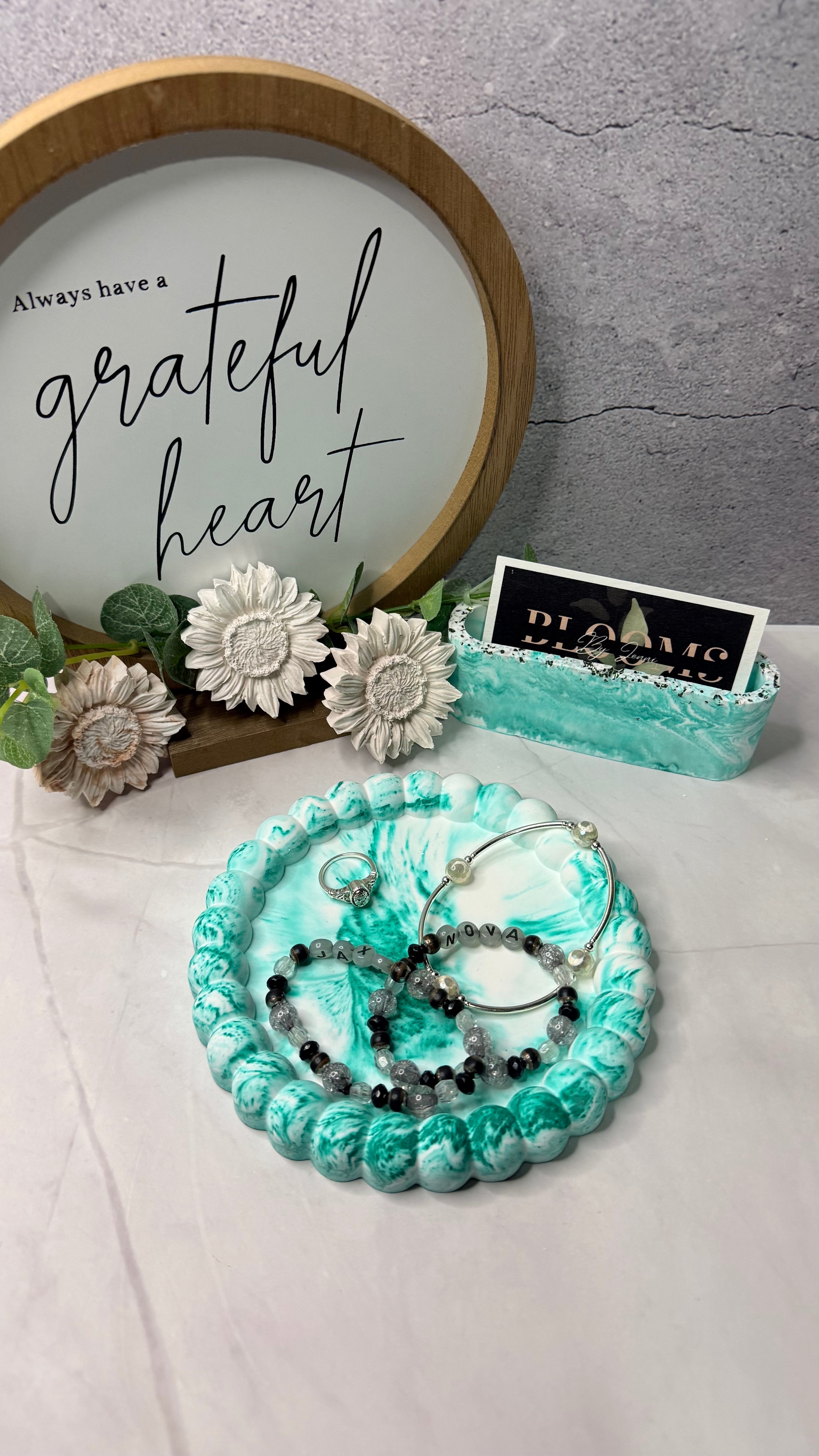 Marble Coaster or Jewelry Trinket Tray