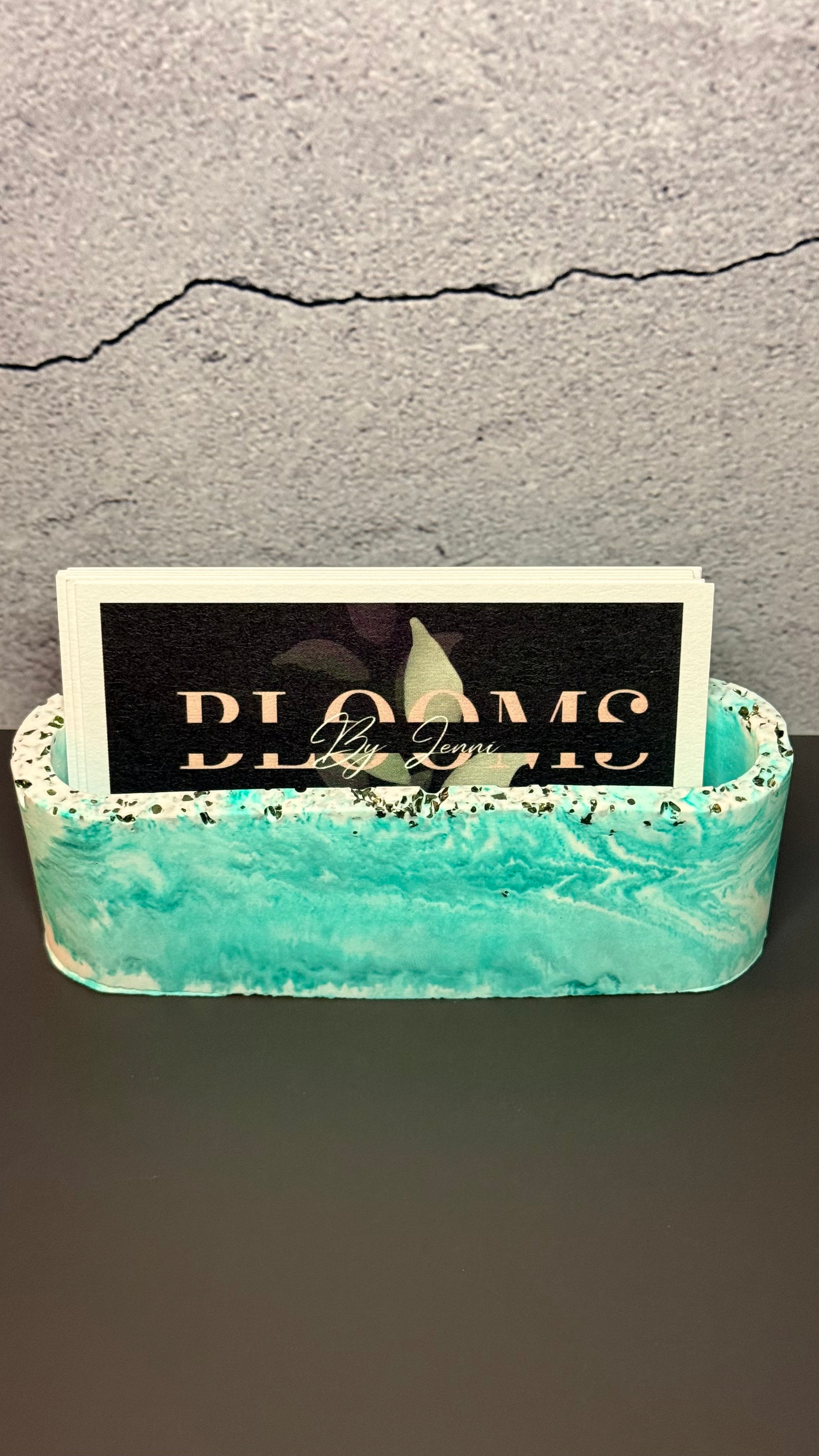 Sea Foam Green: Crystal Card Holder