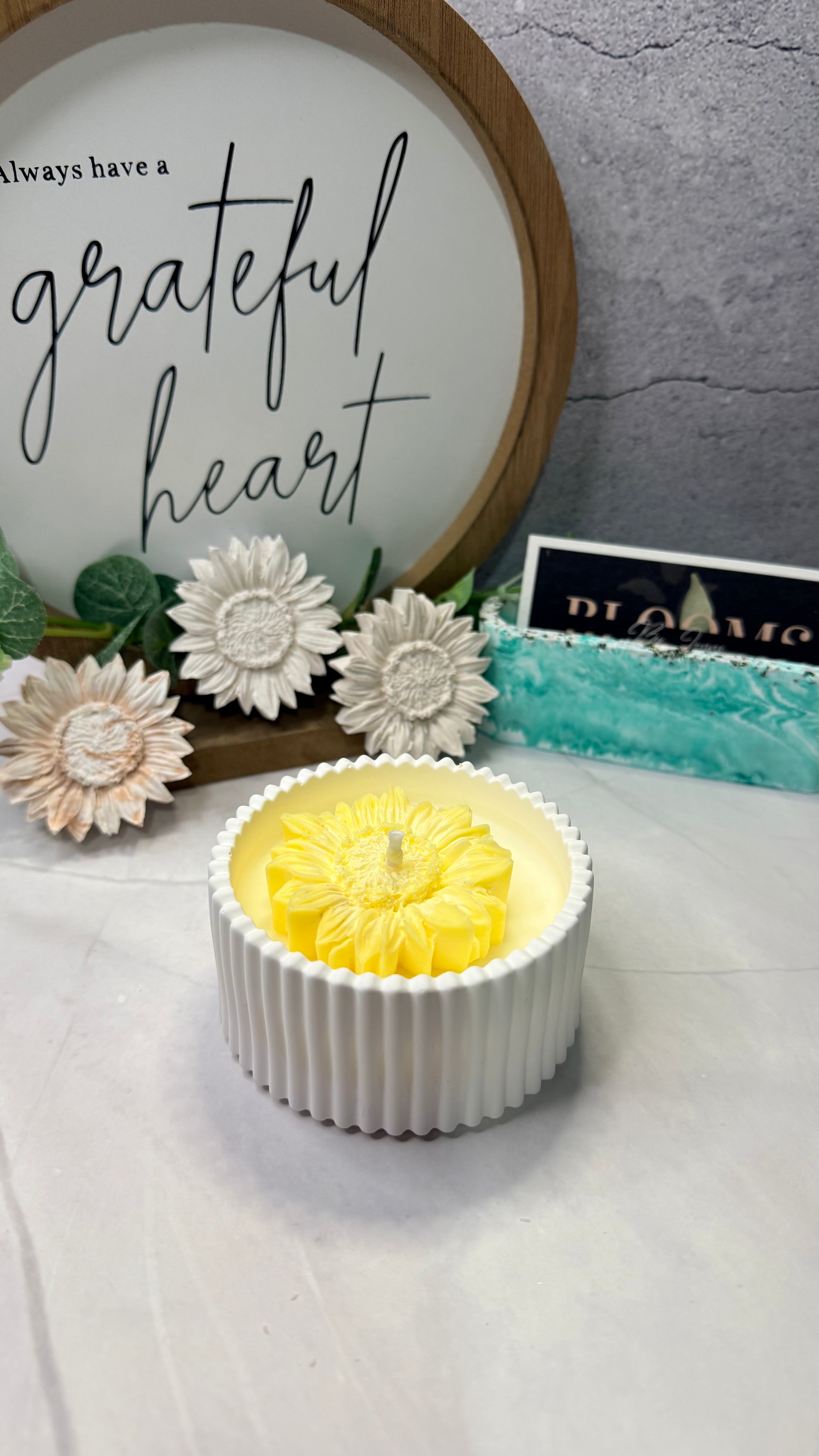 Bloom: Yellow Sunflower Candle